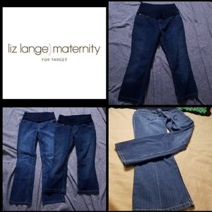 Bundle of 2 Liz Lange maternity jeans